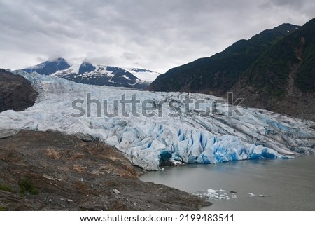 View of Mendenhall Glacier, Alaska, USA