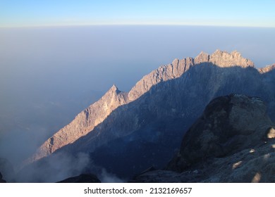 A View Of Merapi Mountain Peak