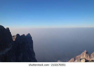 A View Of Merapi Mountain Peak