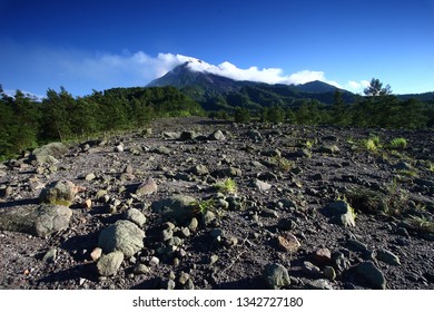 A View to Merapi Volcano