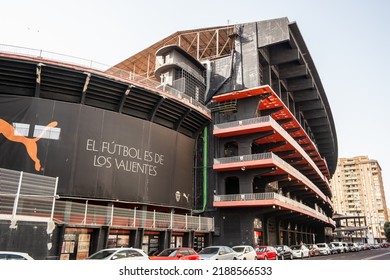 View Of The Mestalla Stadium In Valencia. June 15, 2022 Valencia, Andalusia Spain