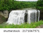 View of the Middle Falls at Letchworth State Park, New York