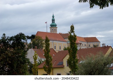 View of Mikulov Castle in the Czech Republic.