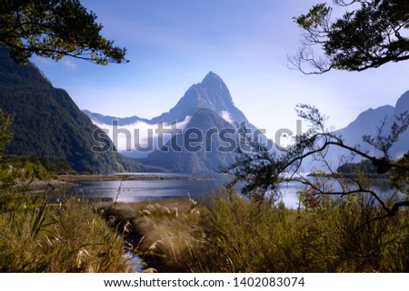 Similar – Mitre Peak Neuseeland