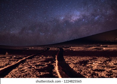 A View Of The Milky Way From The Southern Hemisphere At Atacama Desert Wonderful Night Skies On A Lonely Place To Enjoy The Good Seeing For Looking At Stars Around The Night Sky Just Amazing. Chile 
