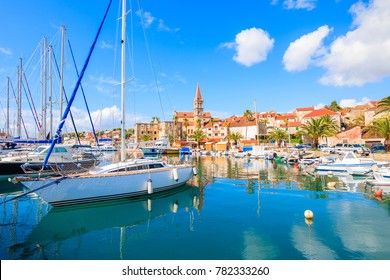 View Of Milna Port With Sailing Boats, Brac Island, Croatia