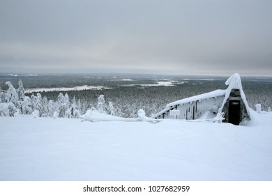 View From Mine Of Amethyst Mine In Luosto, Lapland, Finland 