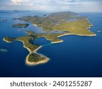 View of Mljet Island in Croatia. The National Park covers the western part of the island, which many regard as the most alluring in the Adriatic, full of lush and varied Mediterranean vegetation