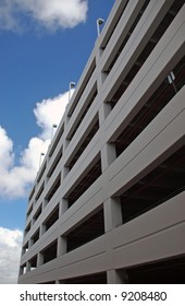 View of Modern Multi Level Parking Structure