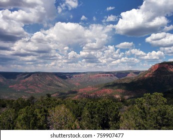 The View Of The Mogollon Rim While Standing On The Trail To The Hot Springs. This Is In Northern Arizona. 