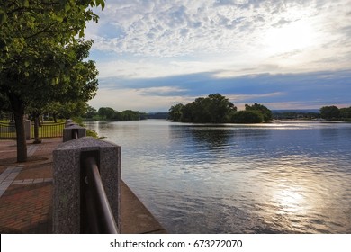 View Of Mohawk River In Schenectady New York