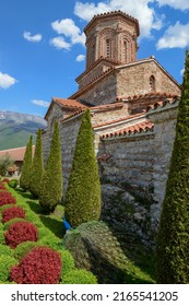 Blick auf das Kloster von Saint Naum auf Mazedonien