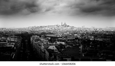 View of Monmarte from the Arc De Triomphe