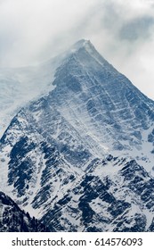 View Of Mont Blanc From Chamonix At The End Of Winter