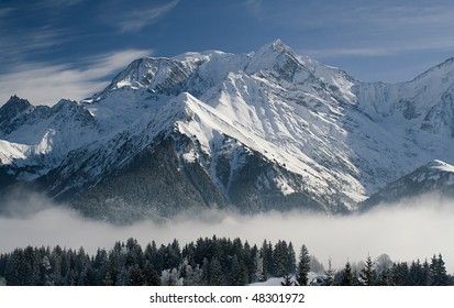 View Of Mont Blanc, Chamonix, France