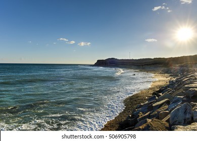 View From Montauk Point State Park, At The Easternmost Point Of Long Island, In The Hamlet Of Montauk In The Town Of East Hampton In Suffolk County, New York.