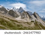 View of the Mont-Blanc from the Col de la Seigne