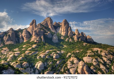 View Of Montserrat Mountains