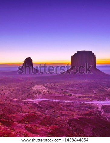 Similar – Monument Valley at sunset, Utah, USA