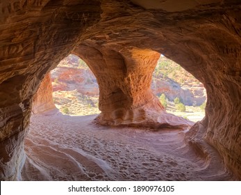 View Of The Moqui Cave In Kanab Utah.