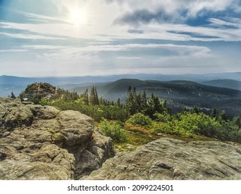 View from mount arber, a mountain at the bavarian forest