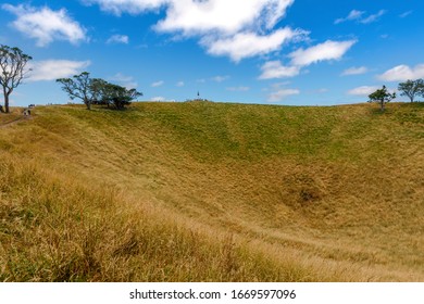 View Of Mount Eden Volcano Crater At Eden Park, Auckland