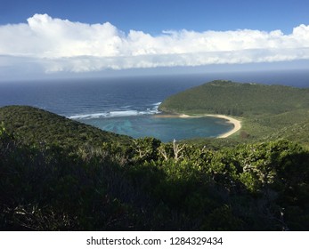 View From Mount Gower Across Lord Howe Island And Across The Ocean