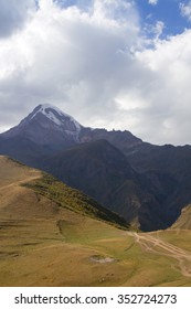 View Of Mount Kazbek, Kazbegi Municipality, Georgia.