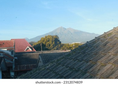 
View of Mount Merbabu from a distance - Shutterstock ID 2312074839