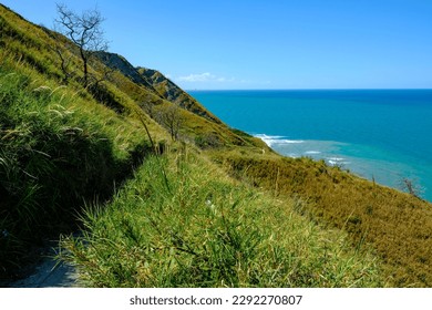 View of Mount Saint Bartolo park on the Adriatic sea coast - Shutterstock ID 2292270807