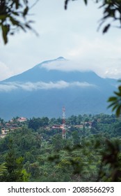 The View Of Mount Salak After The Fog Is Gone