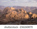 View from Mount Sinai. Egypt.