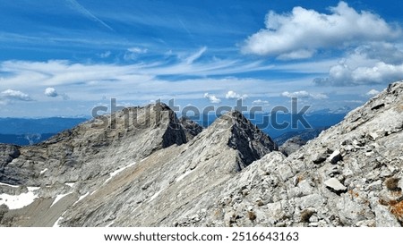 View from Mount Tecumseh in the Crowsnest Pass in Alberta Canada