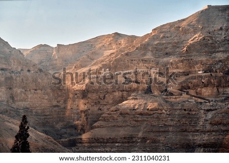 View of the Mount of Temptation from Jericho