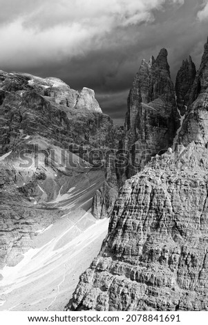 Similar – Dolomiti Dolomiten schwarz