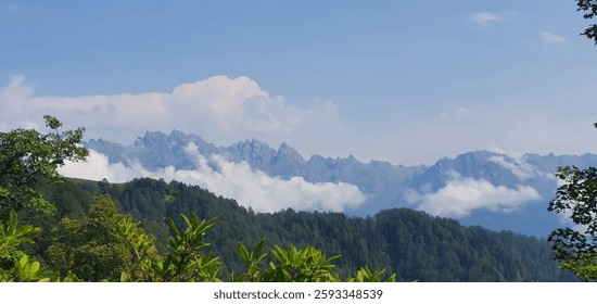 View of a mountain range