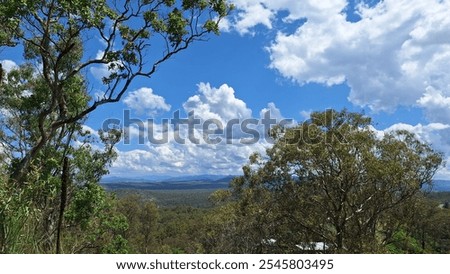 View of the Mountain Ranges from Cunninghams Crest Lookout in Laidley
