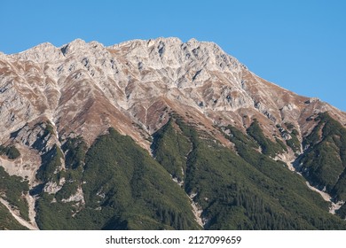 Aussicht auf die Bergregion Nordkette bei Innsbruck in Österreich