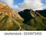 View of the mountains around Garni, Kotayk Province, Armenia, Caucasus, Middle East.