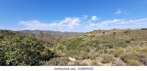 View Of Mountains Beneath Blue Sky, Malibu, CA