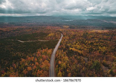 View Of Mountains And Forest Near Abbot In The North Woods Of Maine