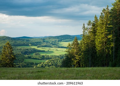 View From The Mountains In Lipno - Czech Republic 