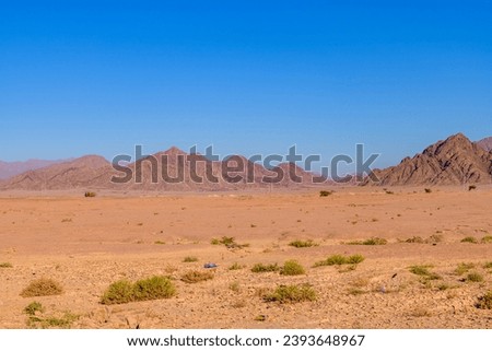 View of mountains at Sinai peninsula in Egypt