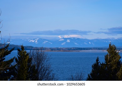 View Of Mt Baker Across Possession Sound