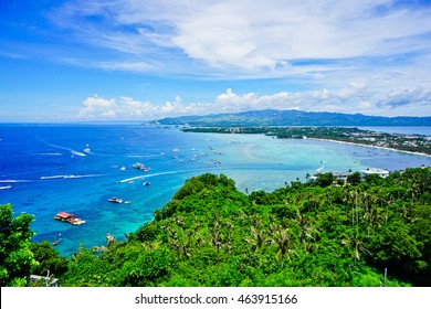 View From Mt Luho Viewpoint Boracay Aklan Malay Philippines 