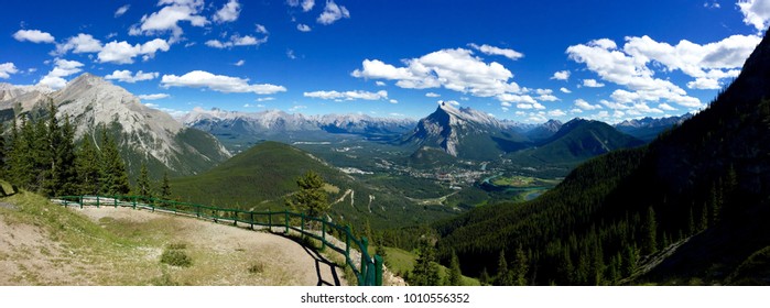 View From Mt Norquay Ski Lift, Banff, Alberta, Canada.