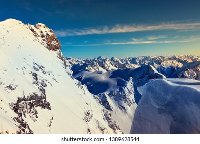 View From Mt Titlis Sky Walk At The Height Of 3238 Mt Or 10000 Ft In Engelberg Switzerland