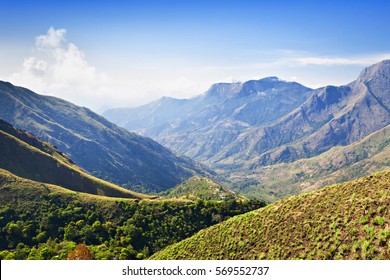 View From Munnar To Tamil Nadu, India