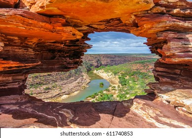 View of Murchison River from Nature's Window, Kalbarri National Park, Western Australia