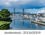 A view of the Murray Morgan brdige in Tacoma, Washington.